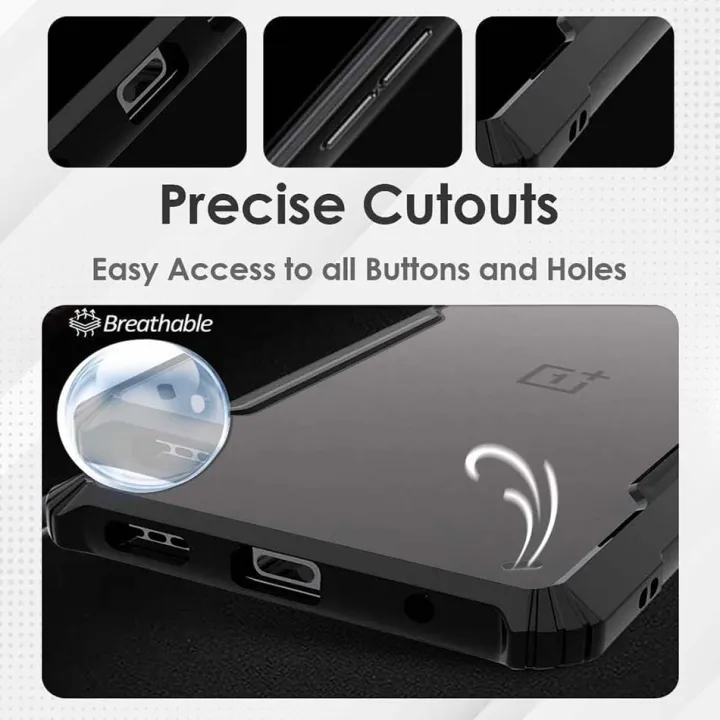 Bumper case for Realme C61 / Narzo N61 4G - Clear PC Back Hybrid ...