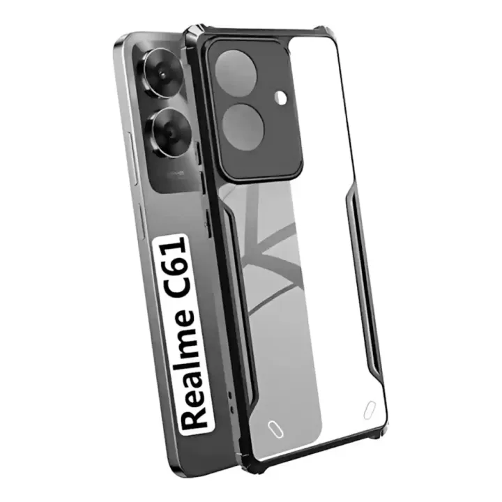 Bumper case for Realme C61 / Narzo N61 4G - Clear PC Back Hybrid ...