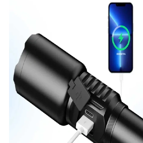 Indicator Display App Ruilang P90 SX508 Multi Functional Waterproof Telescopic Flashlight ...