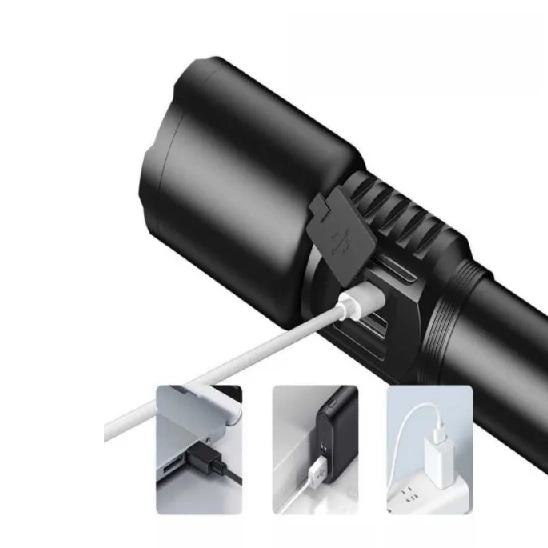 Indicator Display App Ruilang P90 SX508 Multi Functional Waterproof Telescopic Flashlight ...